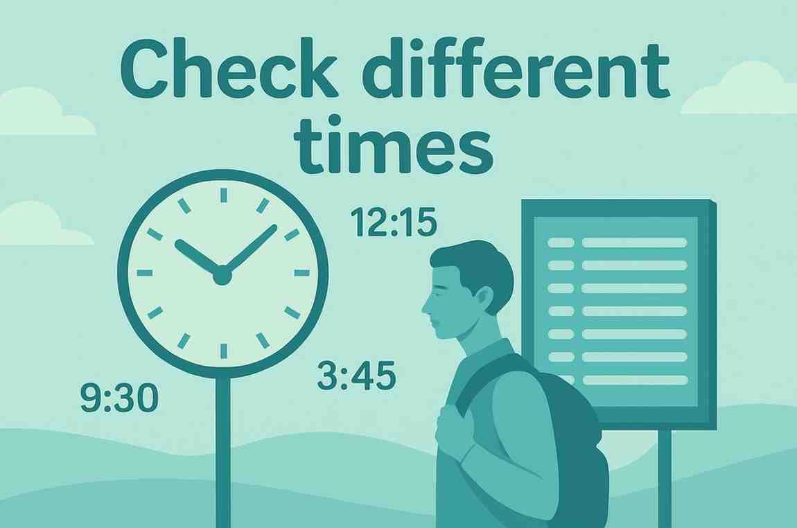 Check Different times