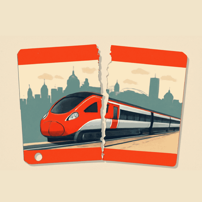 Split train tickets