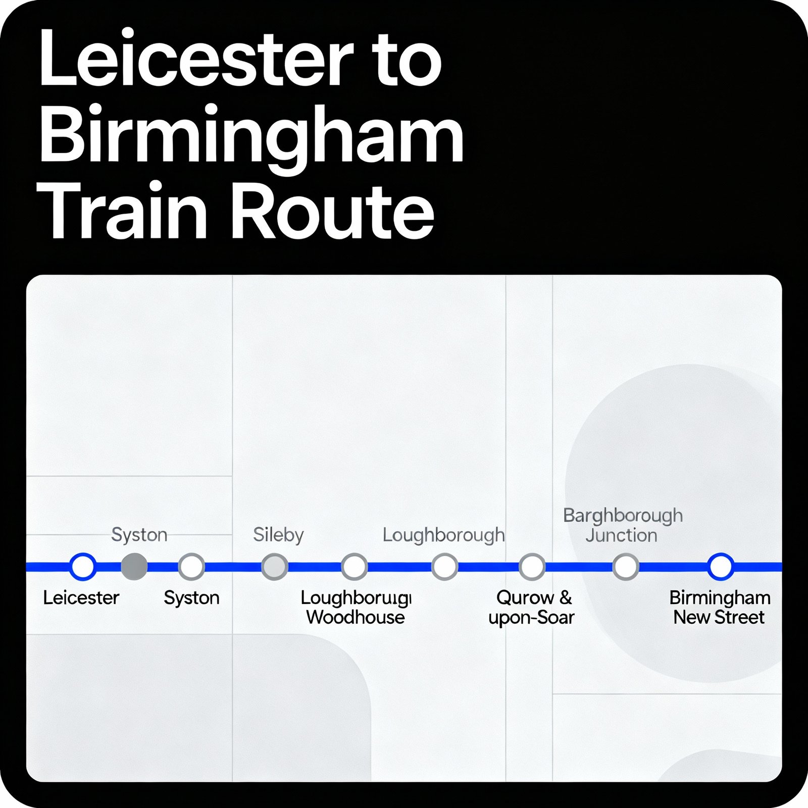 Leicester to Birmingham Train Tickets